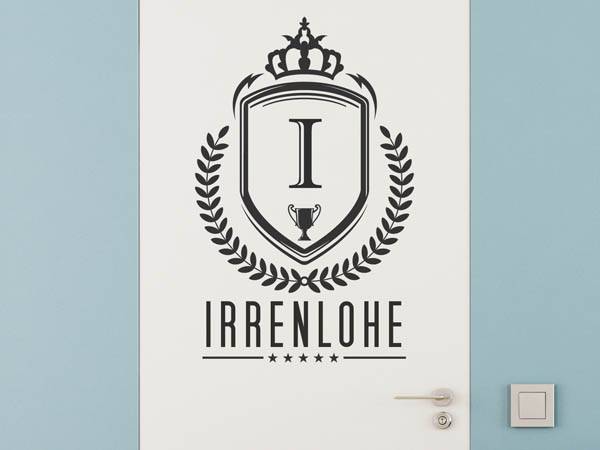 Wandtattoo Irrenlohe Wappen