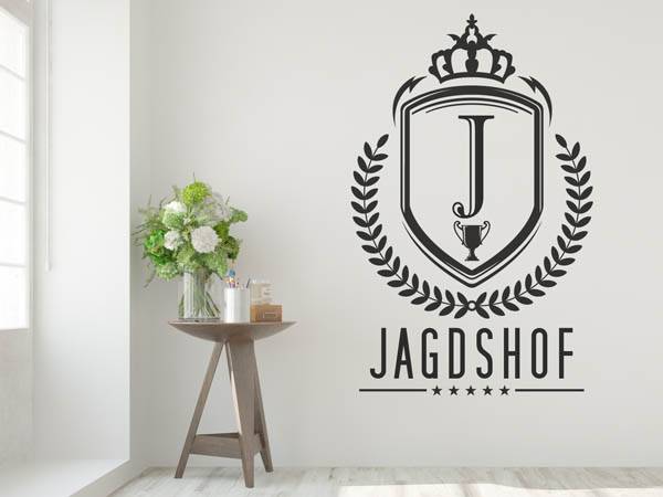 Wandtattoo Jagdshof Wappen
