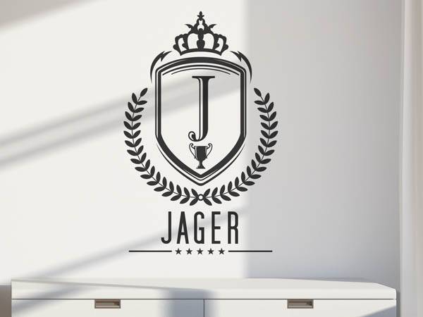 Wandtattoo Jager Wappen