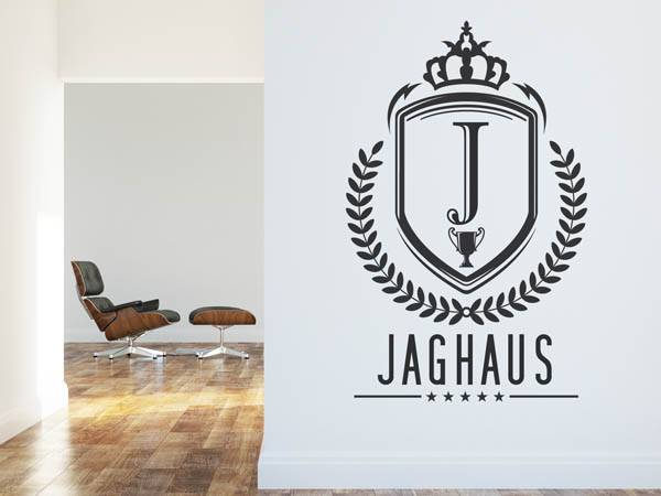 Wandtattoo Jaghaus Wappen