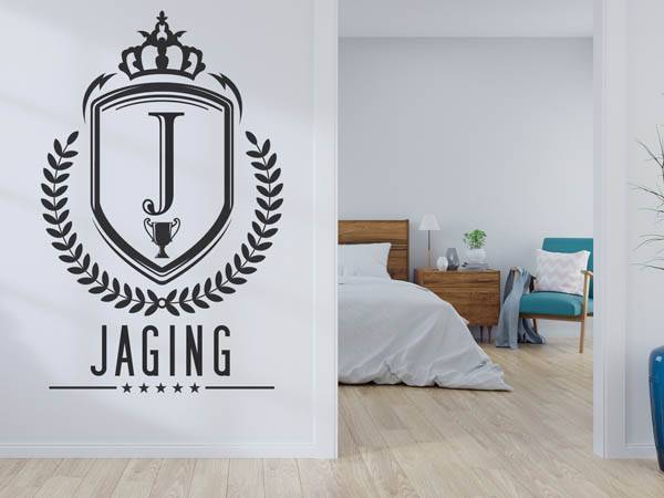 Wandtattoo Jaging Wappen