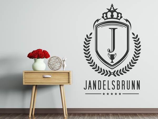 Wandtattoo Jandelsbrunn Wappen