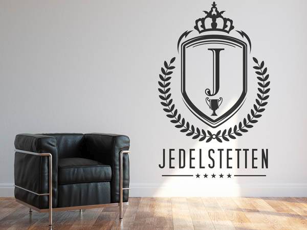 Wandtattoo Jedelstetten Wappen