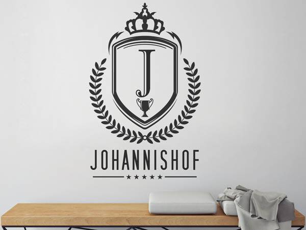 Wandtattoo Johannishof Wappen