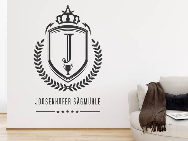 Wandtattoo Joosenhofer Sägmühle Wappen