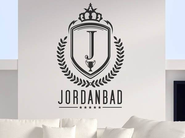 Wandtattoo Jordanbad Wappen
