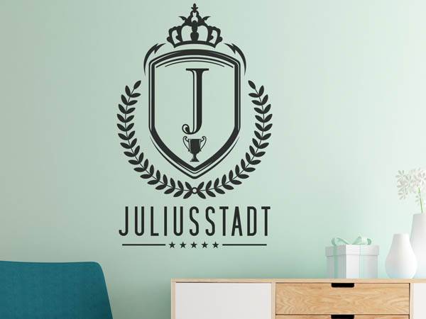 Wandtattoo Juliusstadt Wappen
