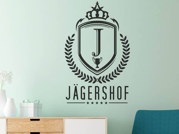 Wandtattoo Jägershof Wappen