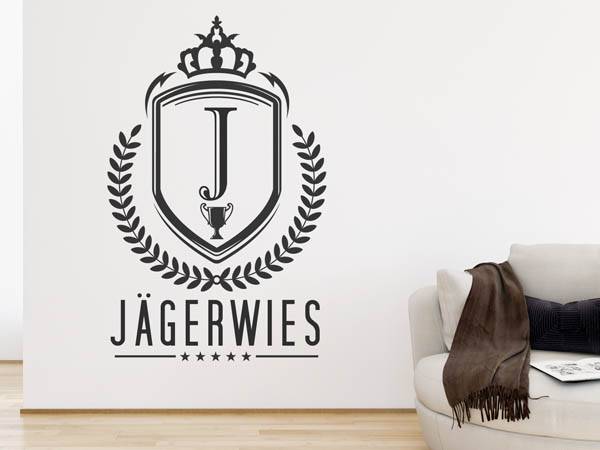 Wandtattoo Jägerwies Wappen
