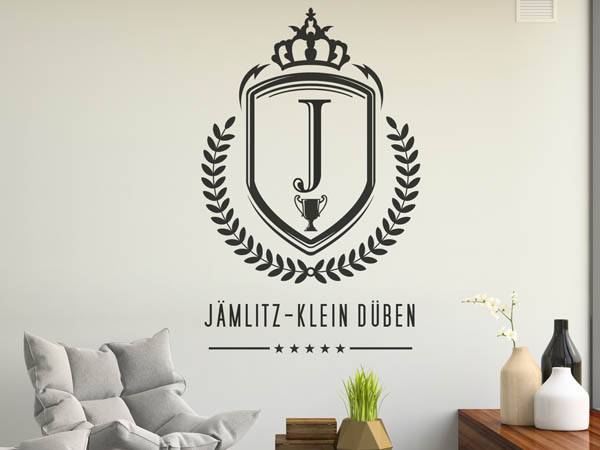 Wandtattoo Jämlitz-Klein Düben Wappen