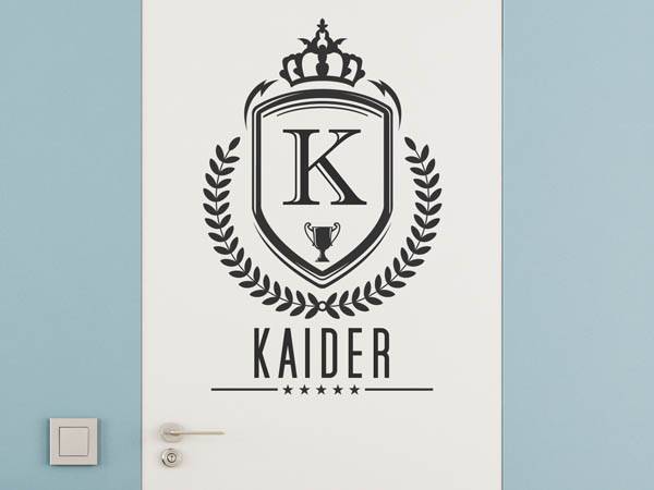 Wandtattoo Kaider Wappen