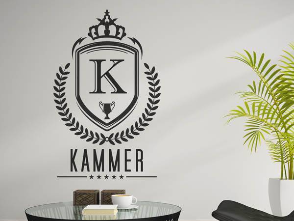 Wandtattoo Kammer Wappen