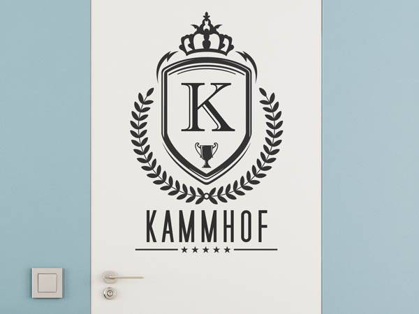 Wandtattoo Kammhof Wappen