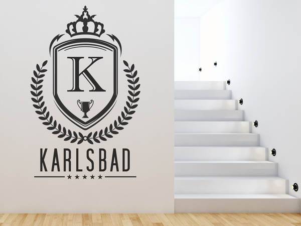 Wandtattoo Karlsbad Wappen