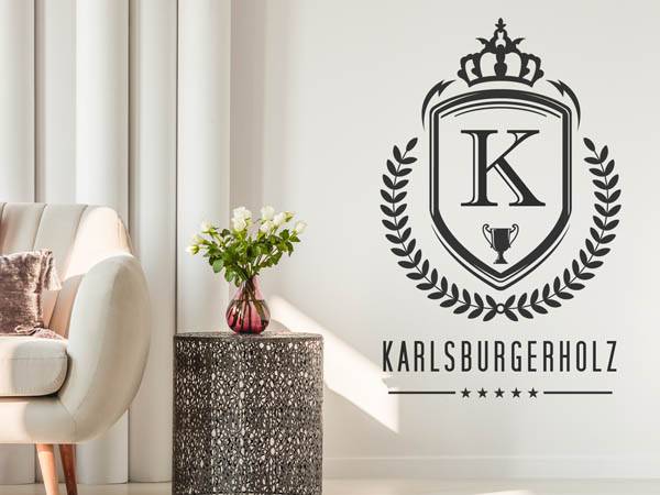Wandtattoo Karlsburgerholz Wappen