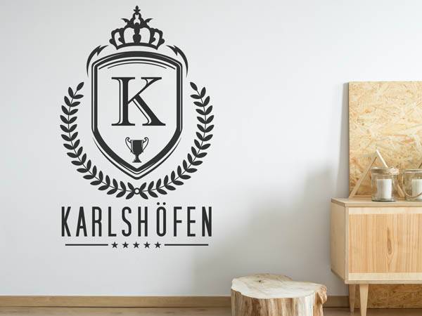 Wandtattoo Karlshöfen Wappen