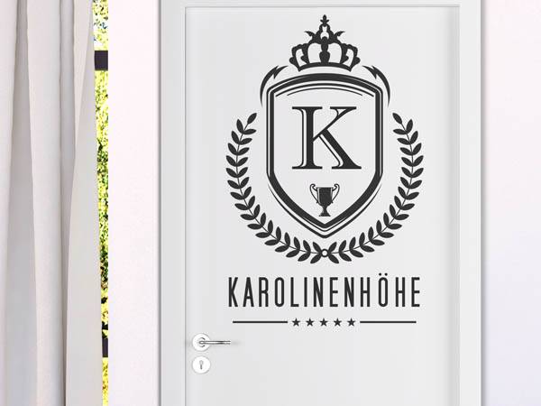Wandtattoo Karolinenhöhe Wappen
