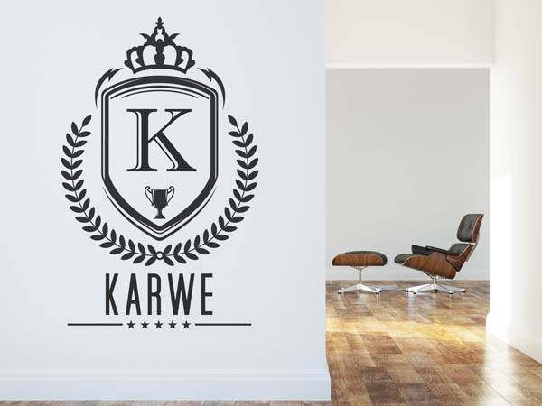 Wandtattoo Karwe Wappen