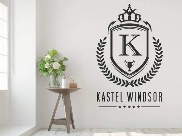 Wandtattoo Kastel Windsor Wappen