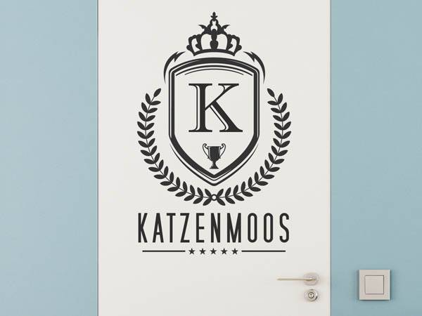 Wandtattoo Katzenmoos Wappen