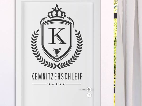 Wandtattoo Kemnitzerschleif Wappen