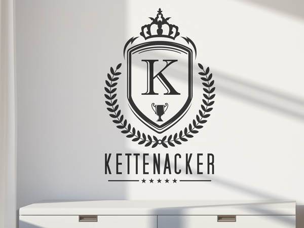 Wandtattoo Kettenacker Wappen