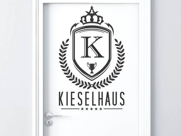 Wandtattoo Kieselhaus Wappen