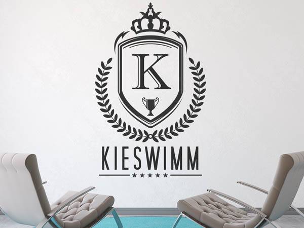 Wandtattoo Kieswimm Wappen