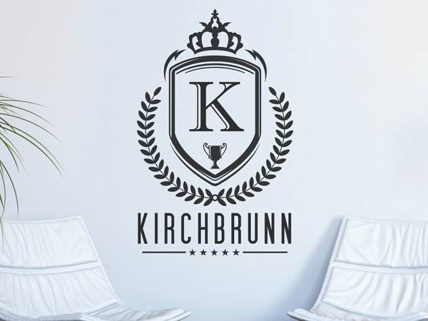 Wandtattoo Kirchbrunn Wappen