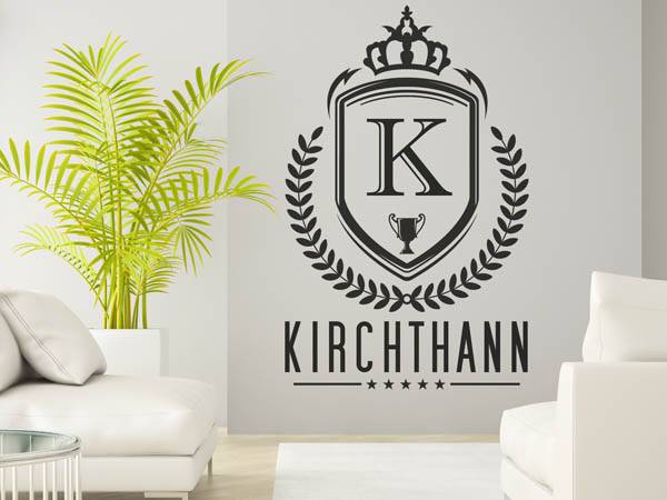 Wandtattoo Kirchthann Wappen