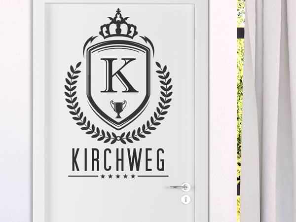 Wandtattoo Kirchweg Wappen