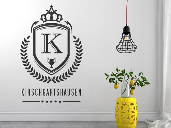 Wandtattoo Kirschgartshausen Wappen