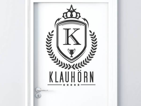 Wandtattoo Klauhörn Wappen