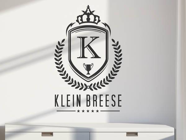 Wandtattoo Klein Breese Wappen