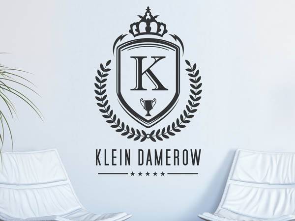 Wandtattoo Klein Damerow Wappen