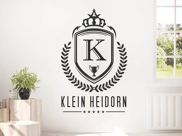Wandtattoo Klein Heidorn Wappen
