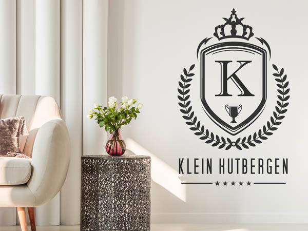 Wandtattoo Klein Hutbergen Wappen