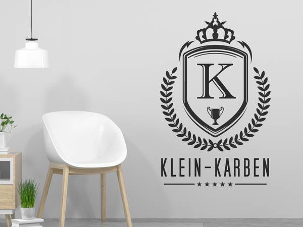 Wandtattoo Klein-Karben Wappen