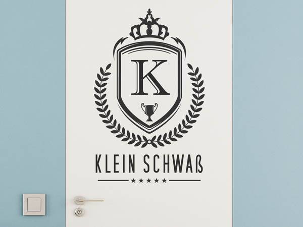 Wandtattoo Klein Schwaß Wappen