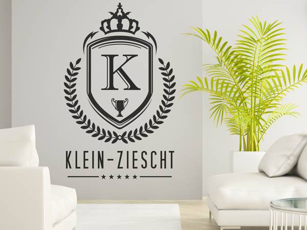 Wandtattoo Klein-Ziescht Wappen