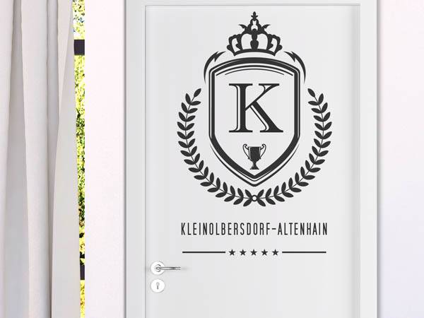 Wandtattoo Kleinolbersdorf-Altenhain Wappen