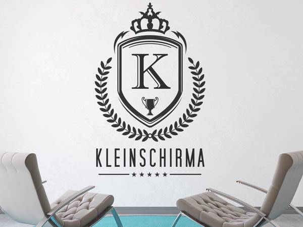 Wandtattoo Kleinschirma Wappen