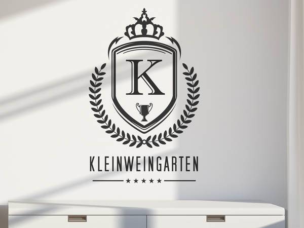 Wandtattoo Kleinweingarten Wappen