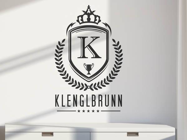 Wandtattoo Klenglbrunn Wappen