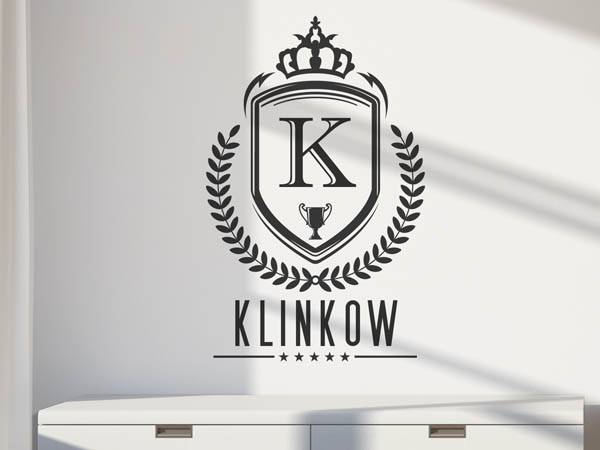 Wandtattoo Klinkow Wappen