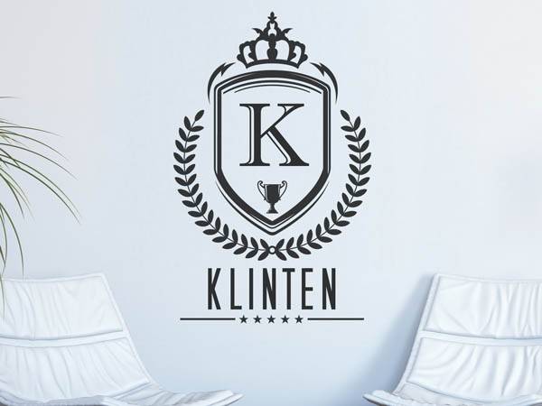 Wandtattoo Klinten Wappen