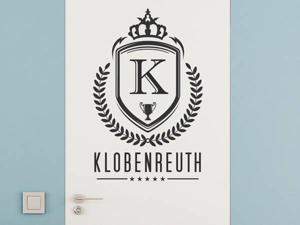 Wandtattoo Klobenreuth Wappen