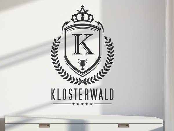 Wandtattoo Klosterwald Wappen