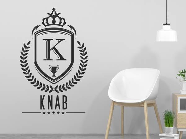 Wandtattoo Knab Wappen