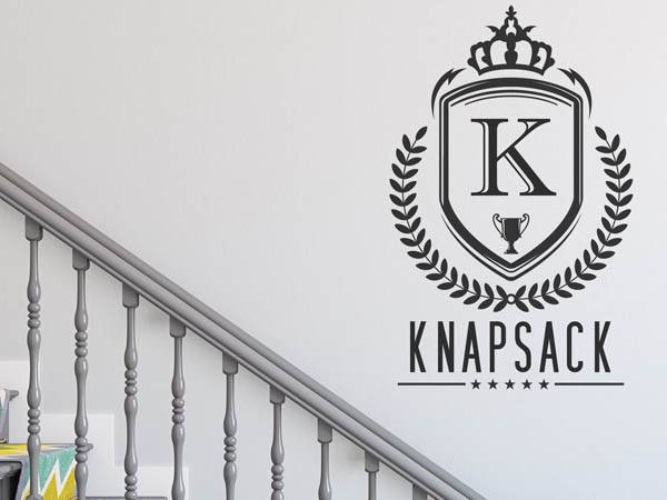 Wandtattoo Knapsack Wappen